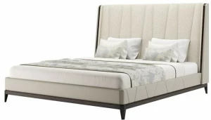 FRATO Кожаная кровать King size с мягким изголовьем  Ffu010004aan