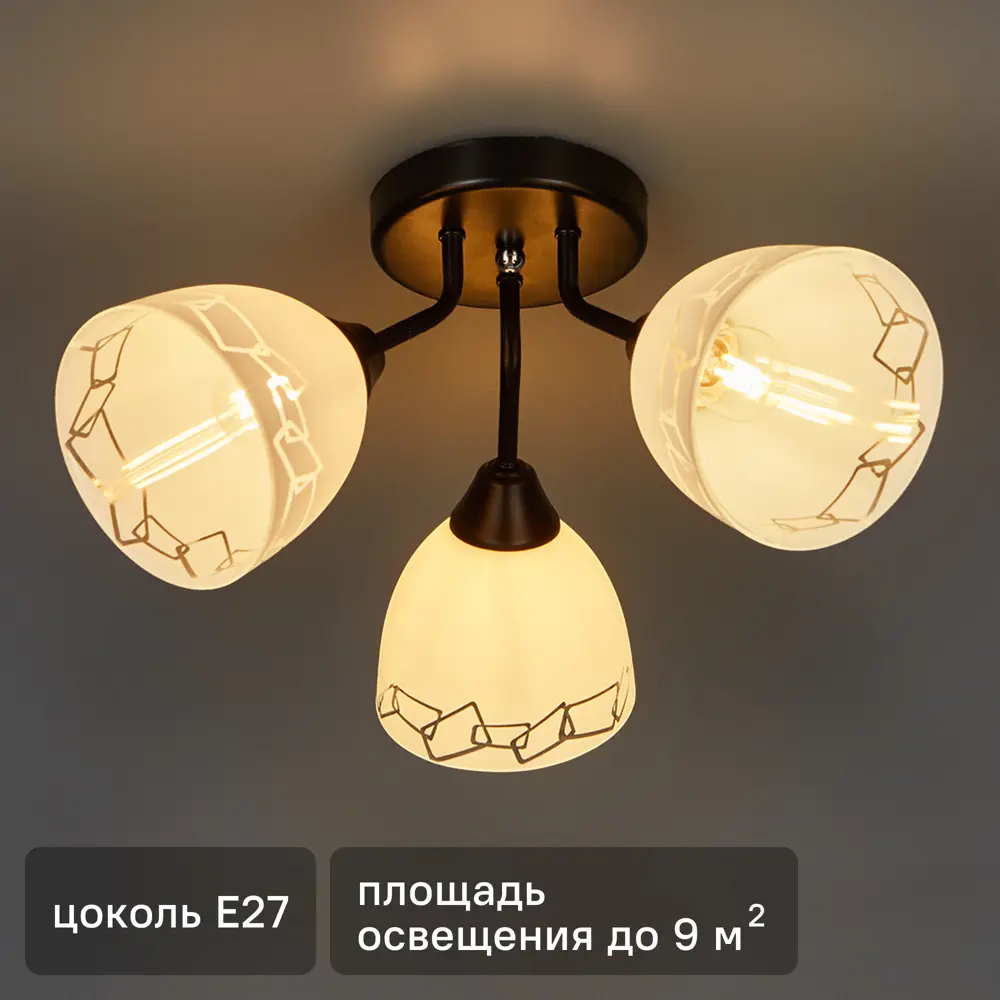 КЛЮЧНИК Вьюнок - потолочный светильник в стиле неоклассика 82827693