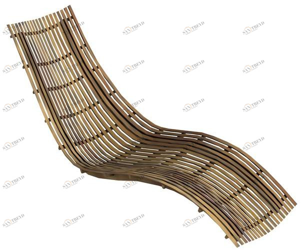 Unopiù Штабелируемая кушетка из тикового дерева Swing Swido