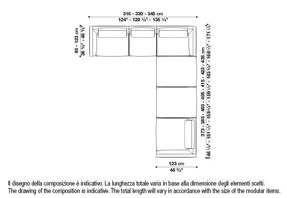 Угловой диван из ткани B&B Italia Ричард ARCH-00040927 - Вид №110