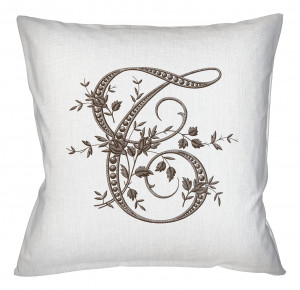 21080559 Арт-подушка «Монограмма буквы T» Object Desire Азбука мечты