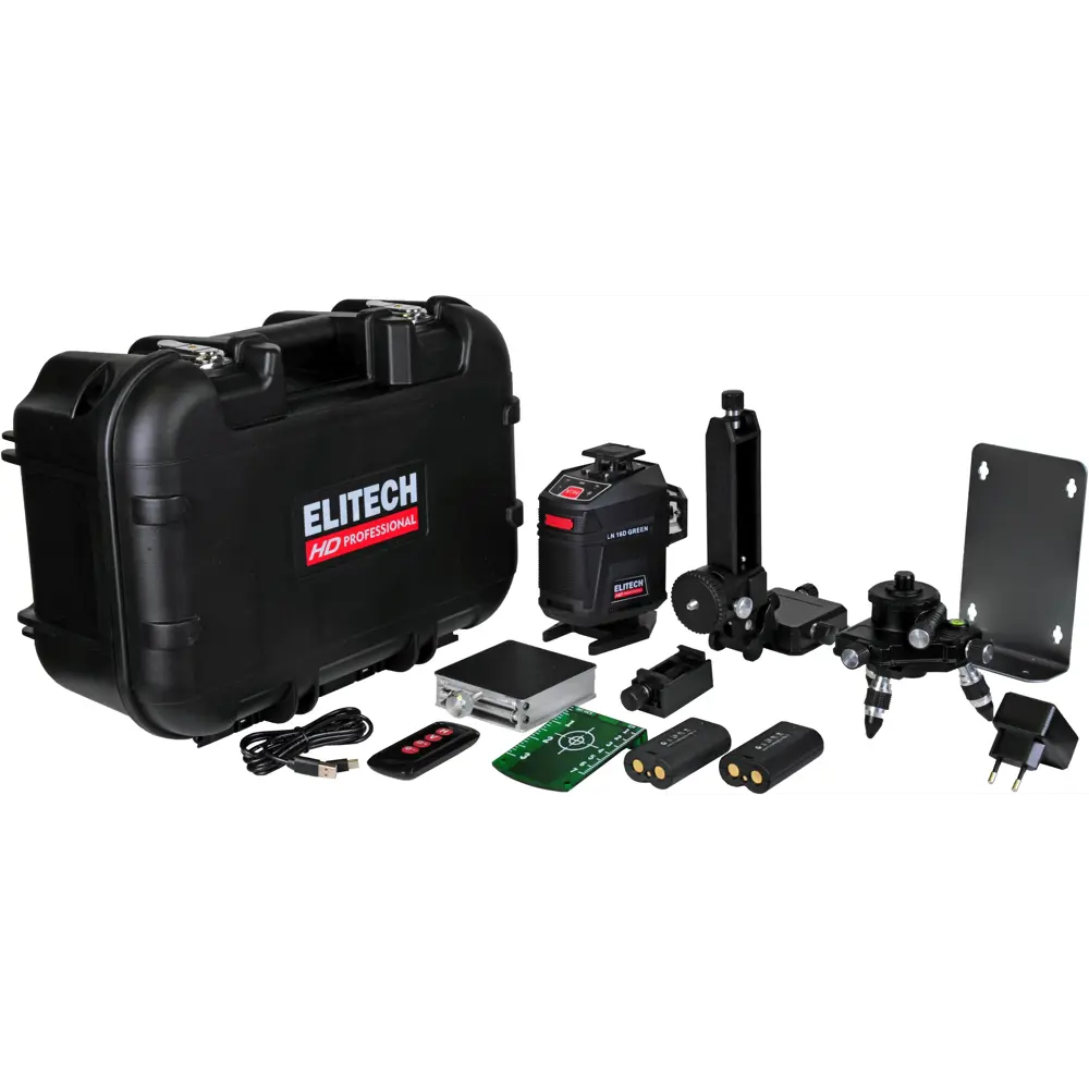 Лазерный нивелир ELITECH HD LN 16D с зеленым лучом для точных измерений 89350909 STLM-0840712 - Вид №6