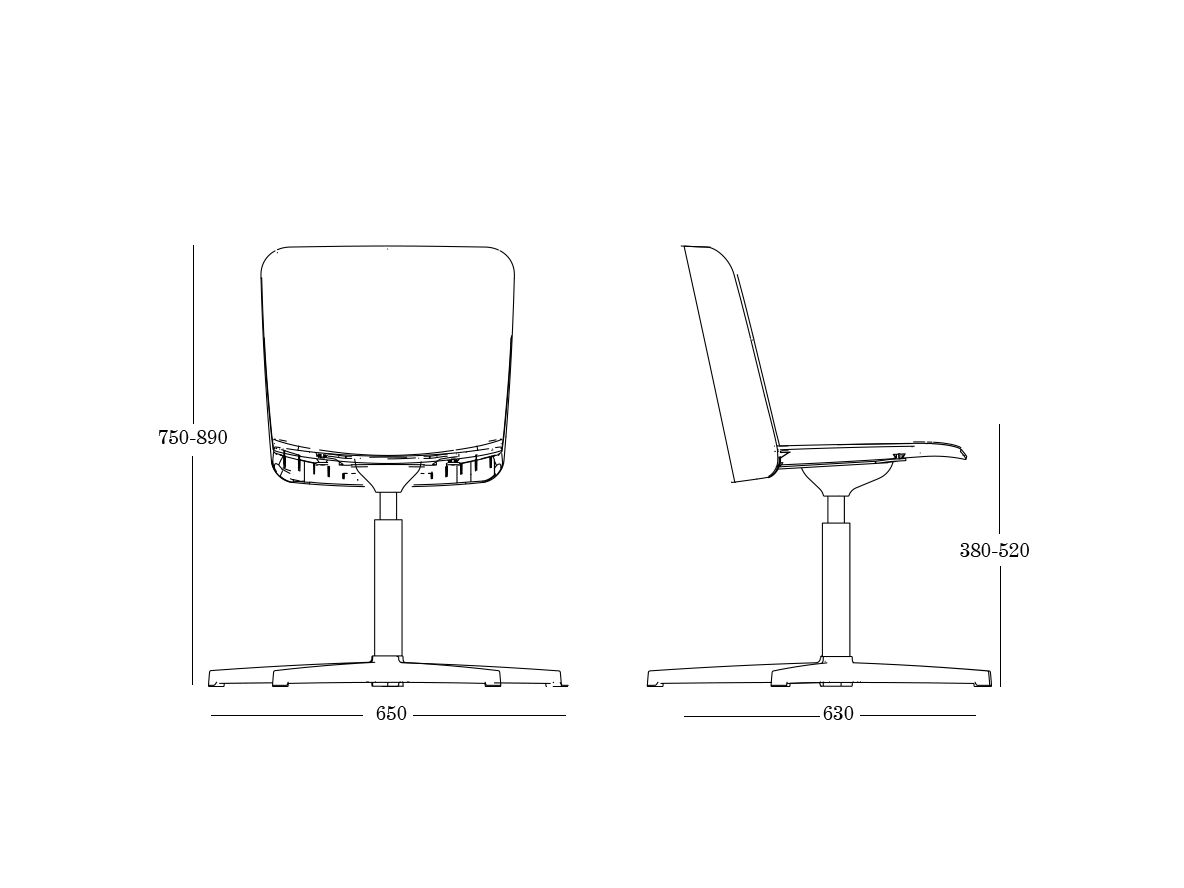 Вращающееся кресло из полипропилена ONDARRETA Supra ARCH-00054065 - Вид №6