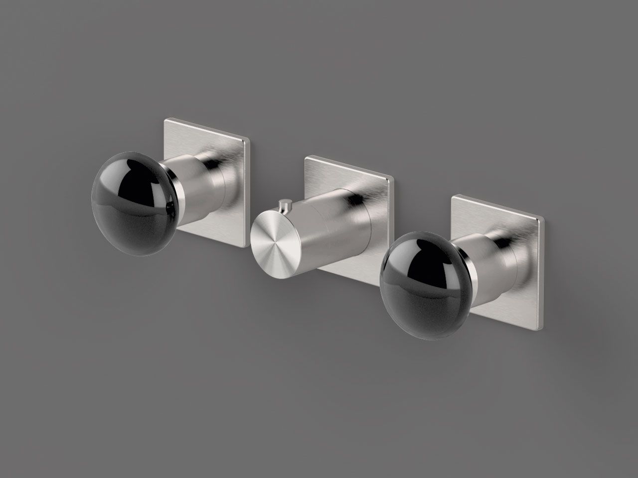 Нержавеющая сталь встраиваемый термостатический смеситель для душа с 3 отверстиями Radomonte Mirò ARCH-00092211 - Вид №1