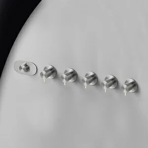 Термостат для душа матовая сталь с серой ручкой Toki Radomonte TKI58SCIL29