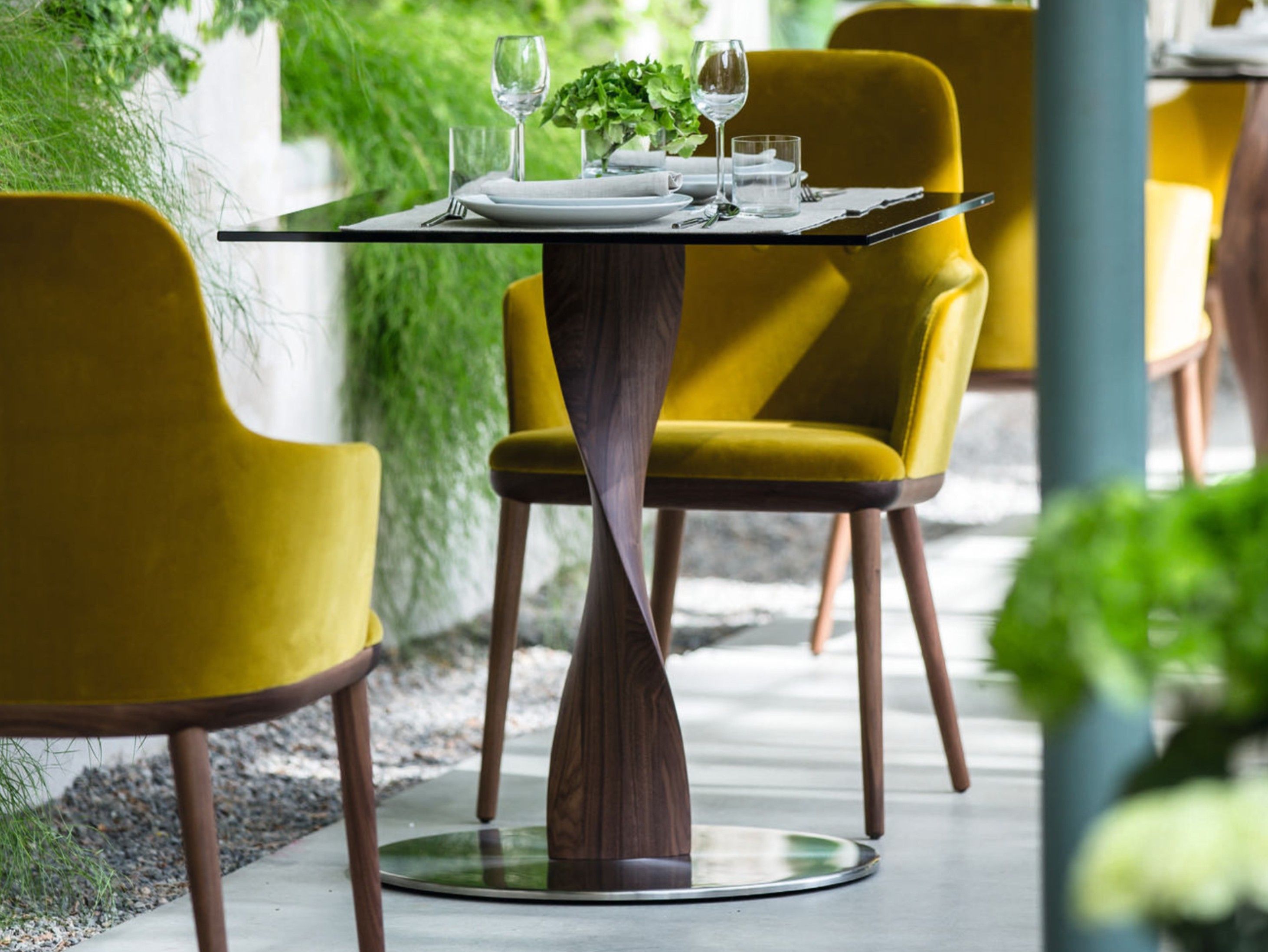 Квадратный Хрустальный обеденный стол для контракта Porada Soul ARCH-00027770