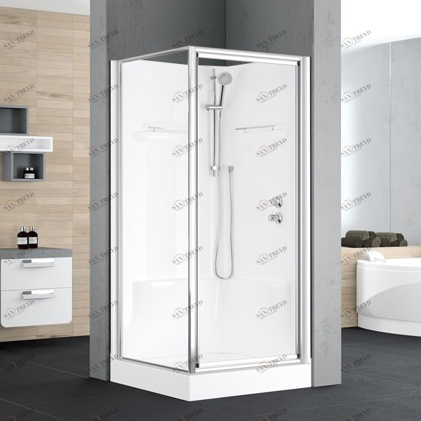 Novellini. Душевая кабина 90x90 см GF STANDARD без крыши ALBA ALBGF90M1B