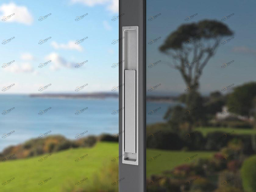 HOPPE Встраиваемая алюминиевая ручка для стеклянных дверей  Hs-4615/4610/461 