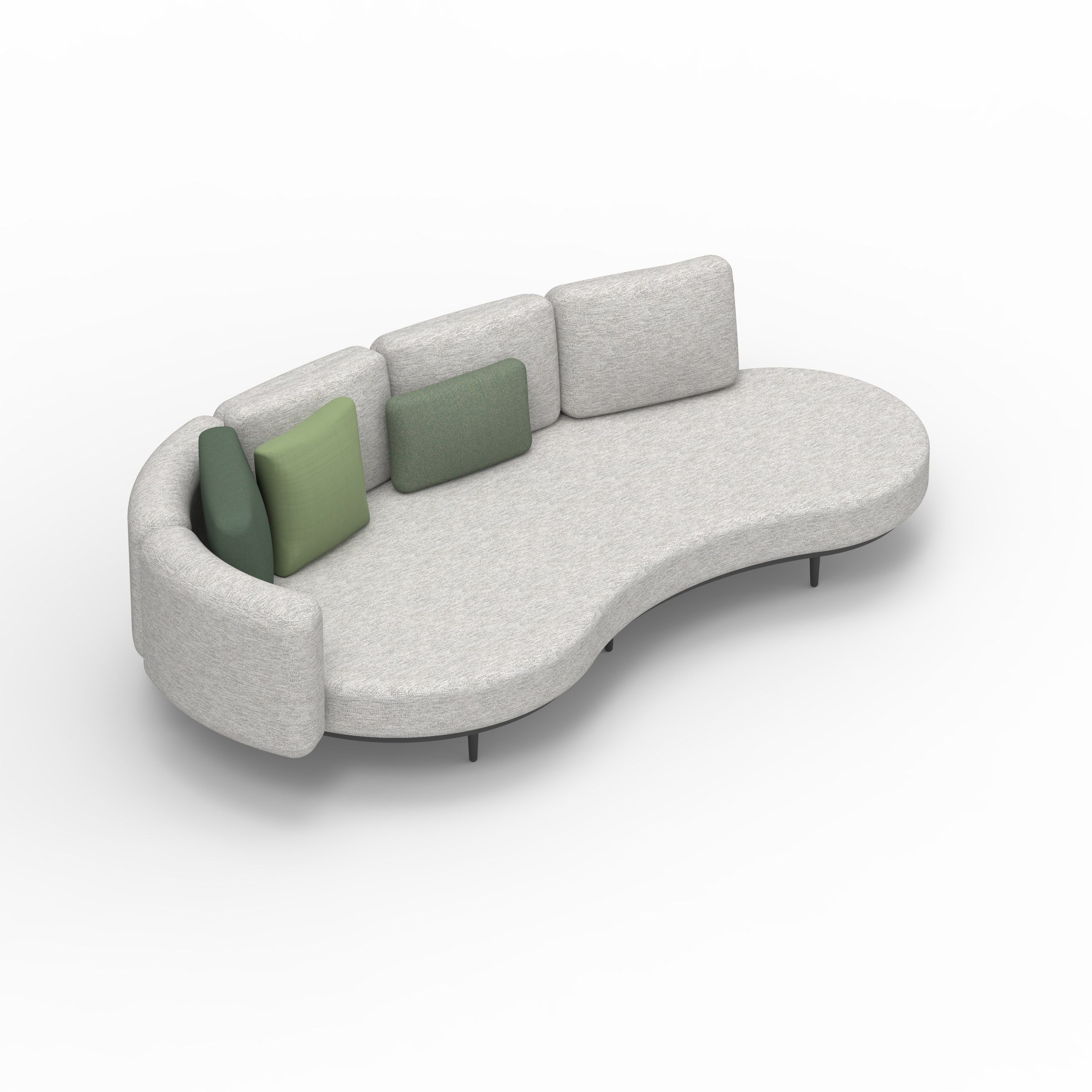 2-местный тканевый садовый диван Royal Botania Organix Lounge ARCH-00055240 - Вид №21