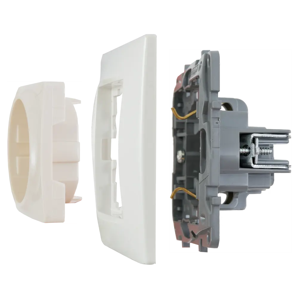 Розетка Legrand Etika с заземлением для скрытого монтажа в цвете слоновая кость 17356425 STLM-0007980 - Вид №5
