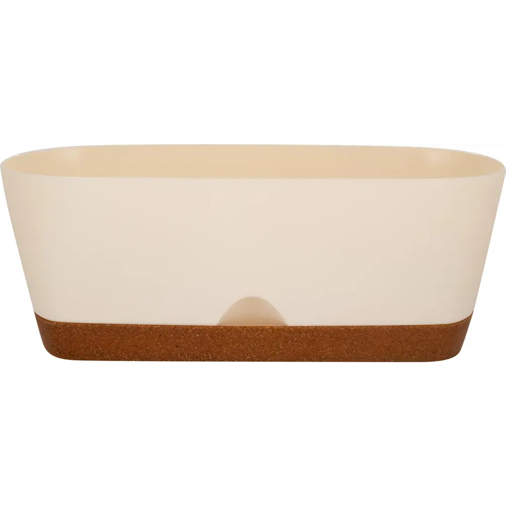 Горшок для цветов Ingreen Wood 25 см л сливочный STLM-2103407