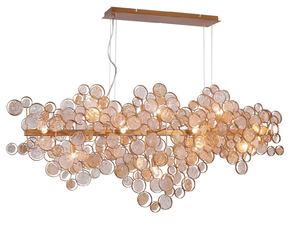 Подвесной светильник Crystal Lux Deseo SP15 L1400 Gold CRYSTAL LUX ДИЗАЙНЕРСКИЕ, DESEO 102835 Золотой  - Вид №2