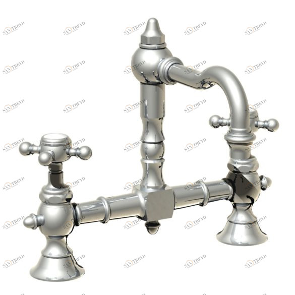 01.207 Смеситель для раковины на 2 отверстия HORUS Range Julia Victoria 