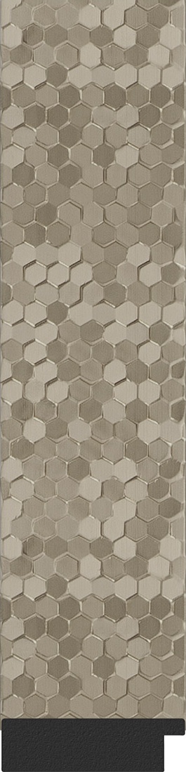 BY 3340 Зеркало в багетной раме - соты титан 70 mm EVOFORM Definite - Вид №3