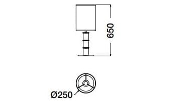 Деревянная прикроватная лампа CPRN HOMOOD Blue Moon ARCH-00064419 - Вид №2