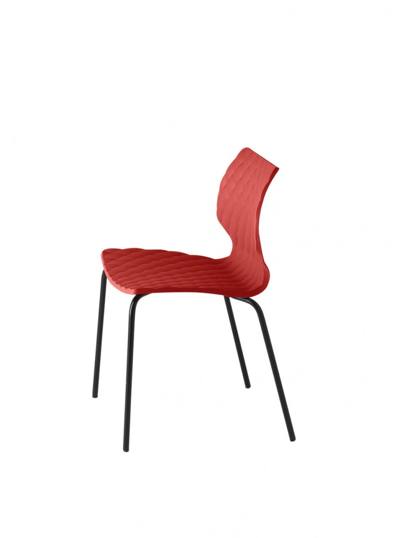 Uni 550 Стул со стальным каркасом, 4 ножки. Полипропиленовая оболочка. Et al. Uni - Вид №3