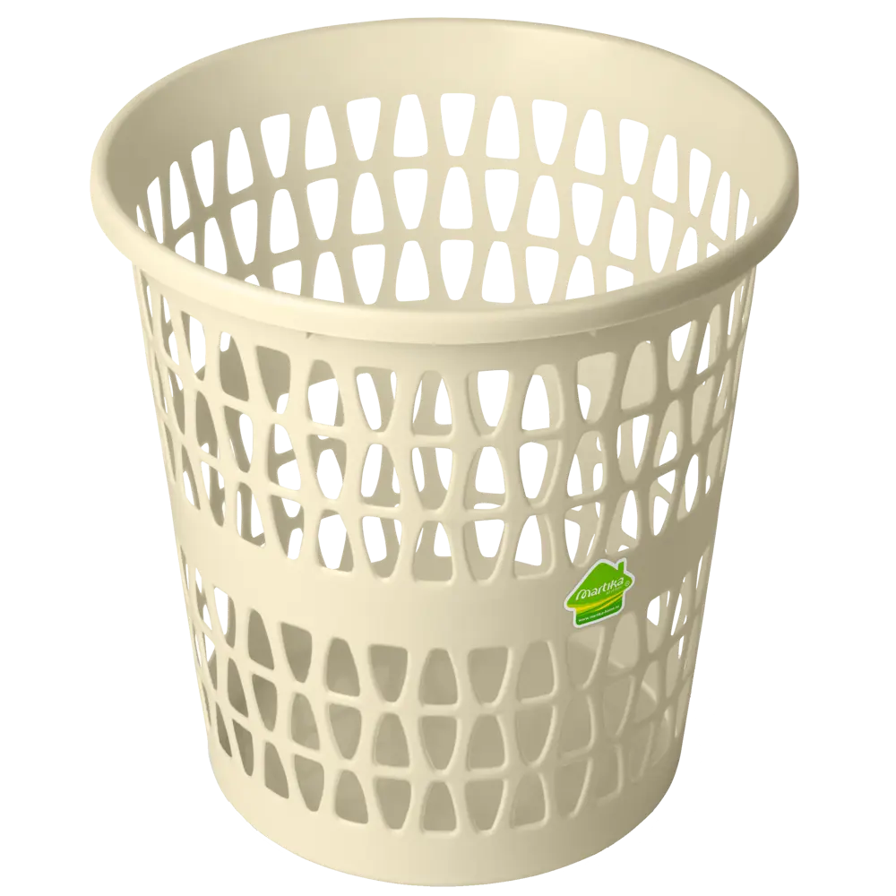 Корзина для мусора Martika Феста 11 л цвет слоновая кость STLM-2075696