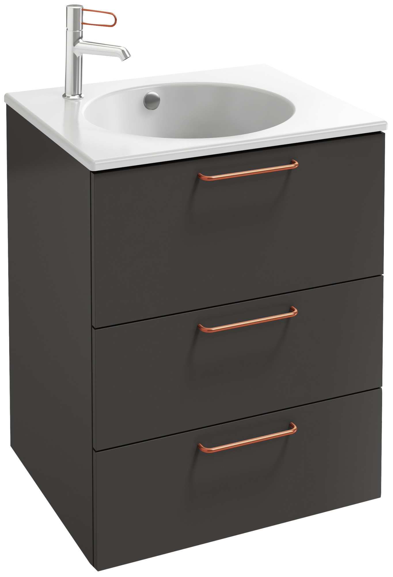EB2530-R7-G1C Тумба под столешницу 60 см, 3 ящика, бронзовая ручка JACOB DELAFON ODÉON RIVE GAUCHE ODEON RIVE GAUCHE