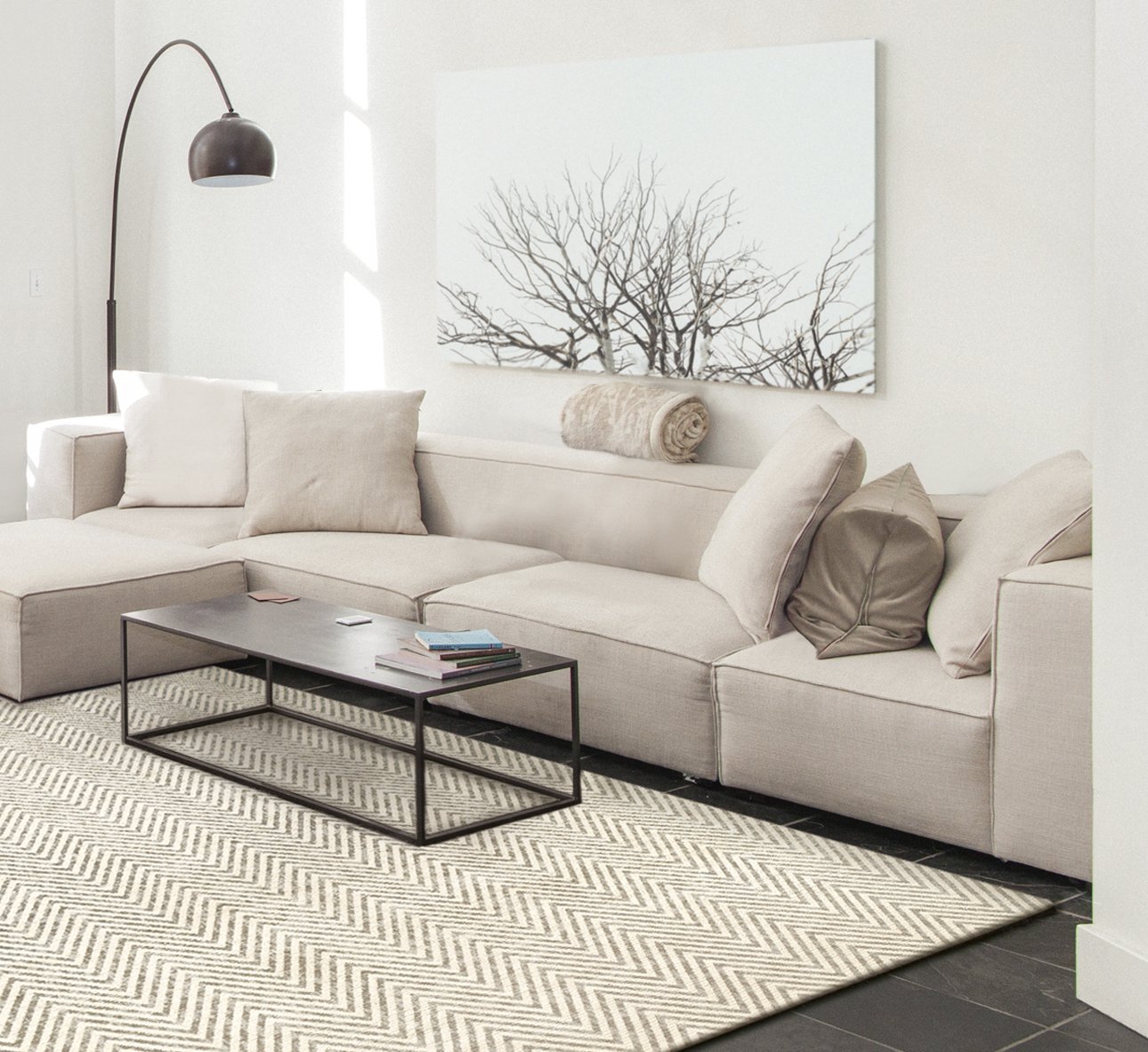 Ковер Luno Холодный бежевый 200*300 CARPETDECOR ДИЗАЙНЕРСКИЕ, MAGIC HOME, ДЕТСКИЕ 240251 Бежевый  - Вид №1
