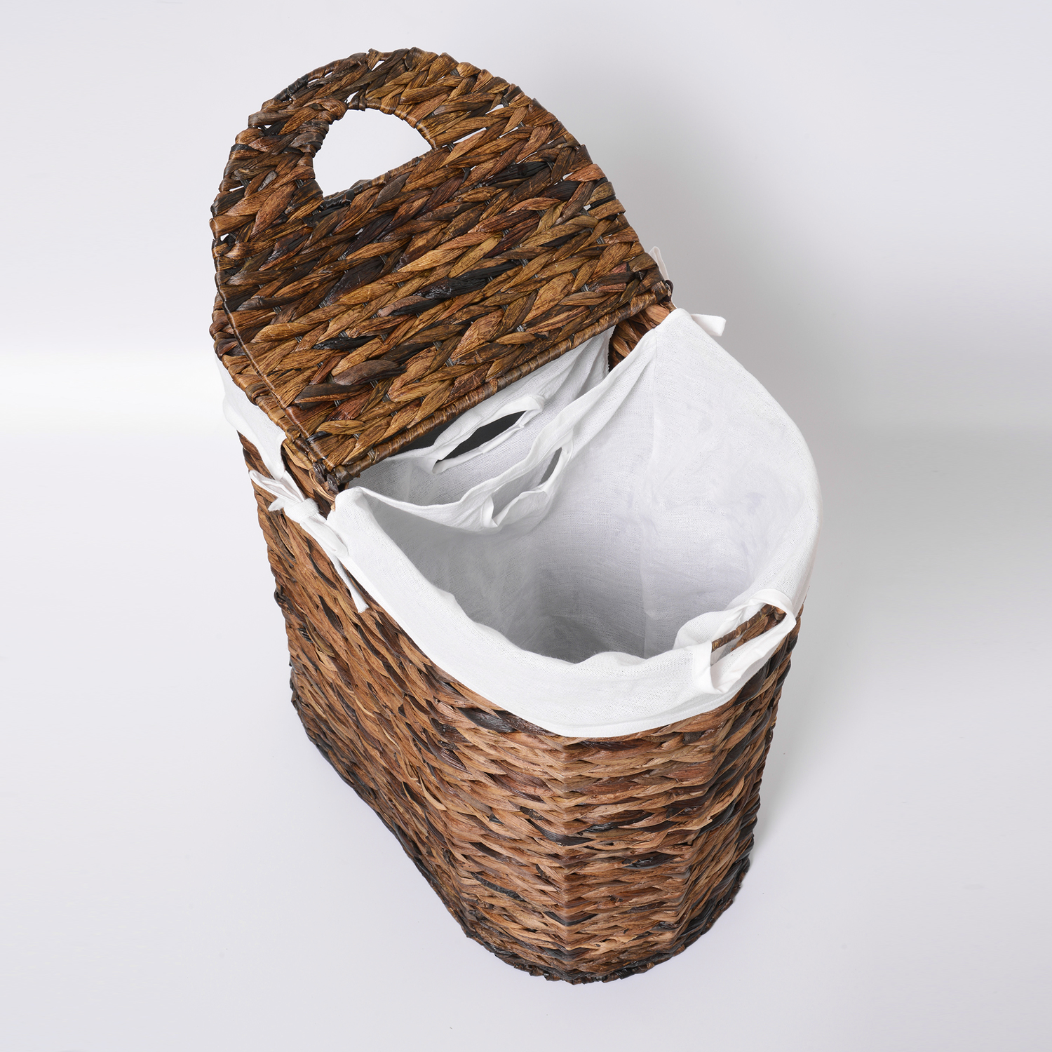 WB-611-L Dill Плетеная корзина для белья с крышкой WasserKRAFT  - Вид №2