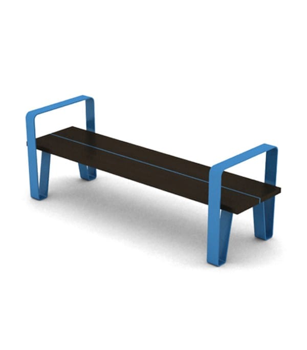 Стальная и деревянная скамья без спинки LAB23 COURT ARCH-00068054 - Вид №28