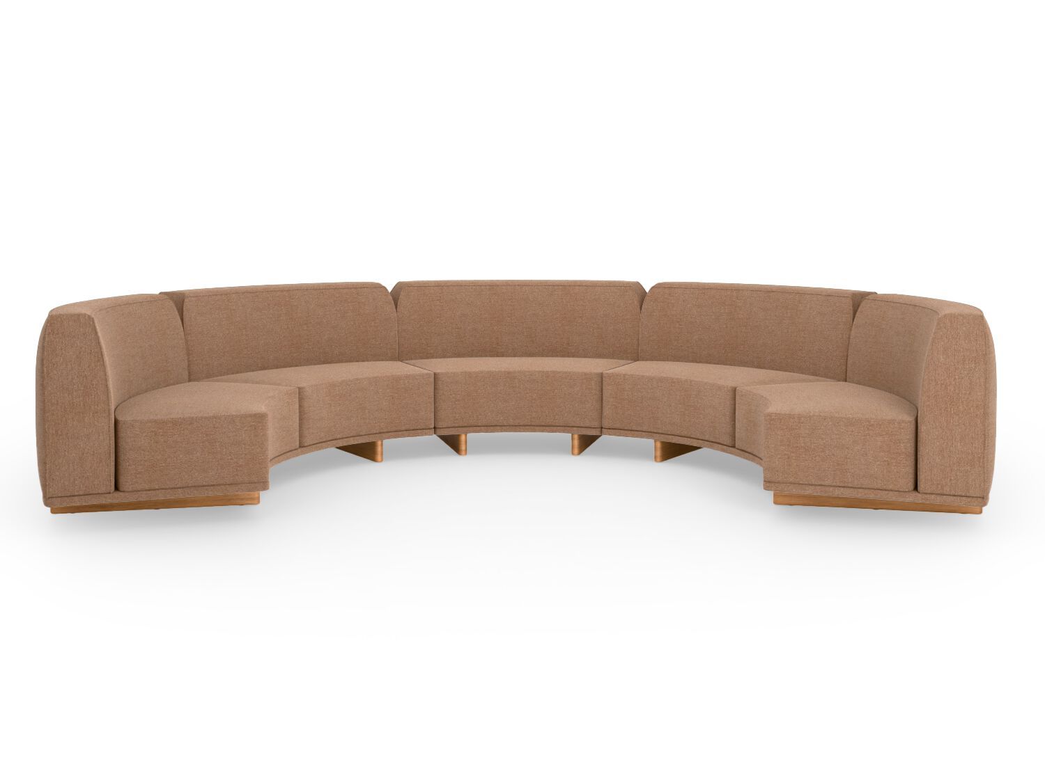 Тканевый изогнутый модульный садовый диван YAAZ Rasel ARCH-00061969