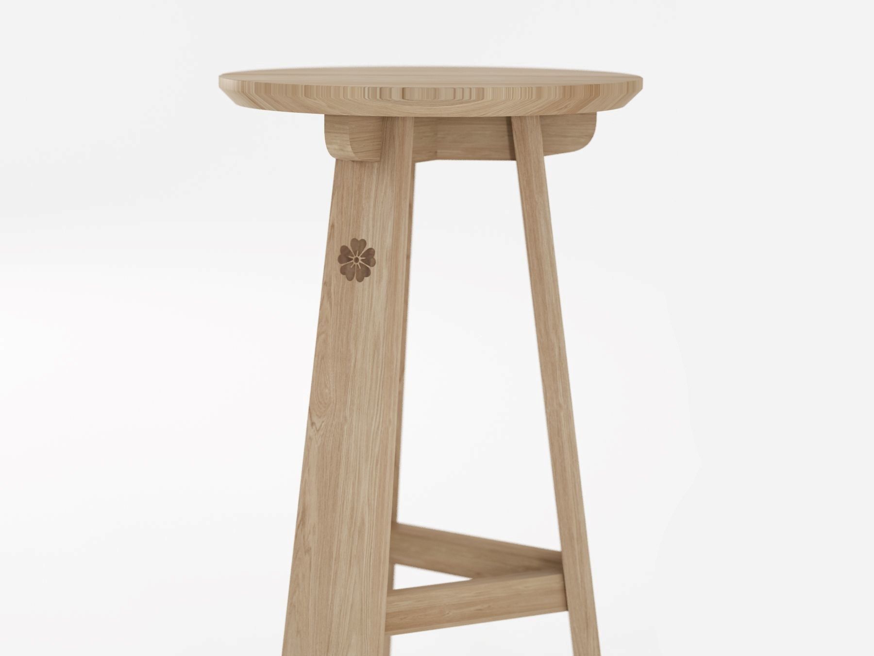 Высокий стул из массива дерева с подставкой для ног KARPENTER EAST ARCH-00142292 - Вид №3