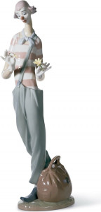10669144 LLADRO Фигурка Lladro "Влюбленный клоун" 35х10см Фарфор