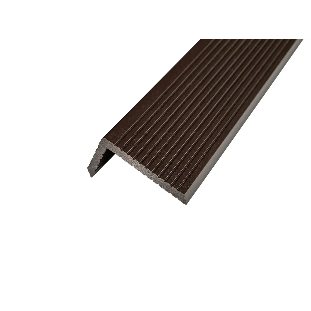 Уголок для террасной доски Groentec 70x35x3000 мм ДПК цвет венге STLM-2184180