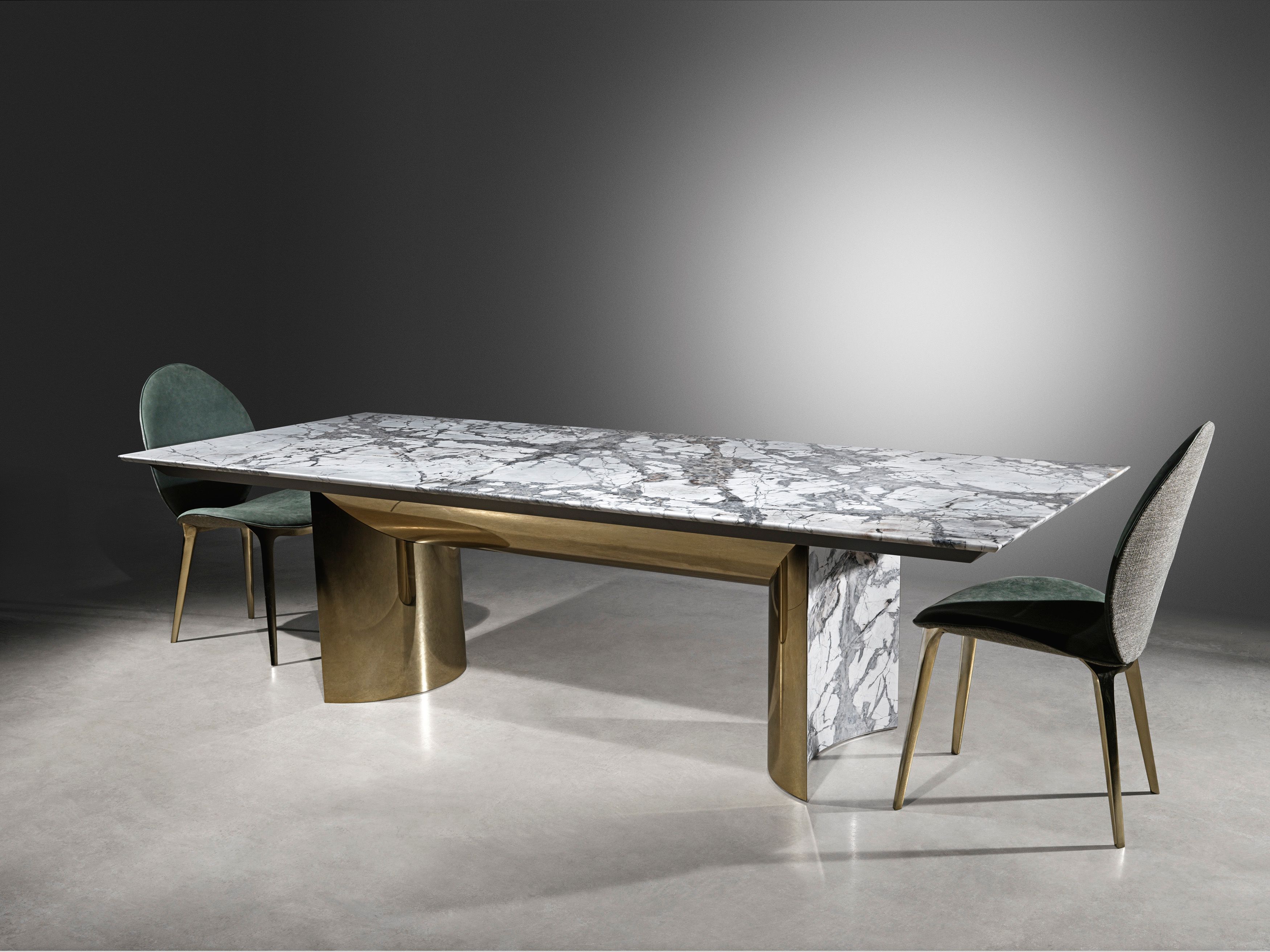 Мраморный прямоугольный стол для гостиной Visionnaire Nomad ARCH-00136395 - Вид №3