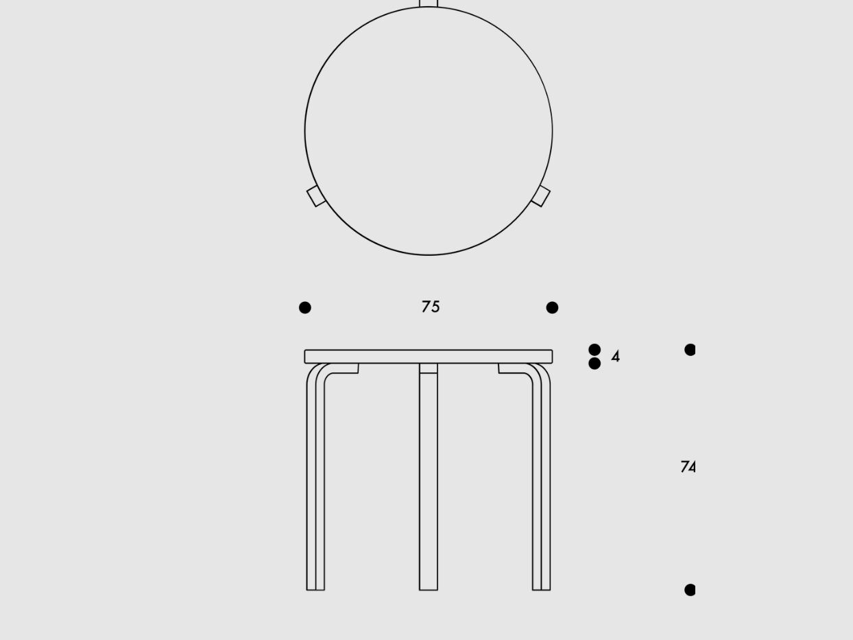 Круглый стол из березы Artek лес ARCH-00022057 - Вид №1