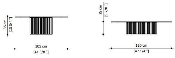 Paolo Castelli Низкий стол из металла и стекла Nettuno sun-id-1501515 - Вид №6