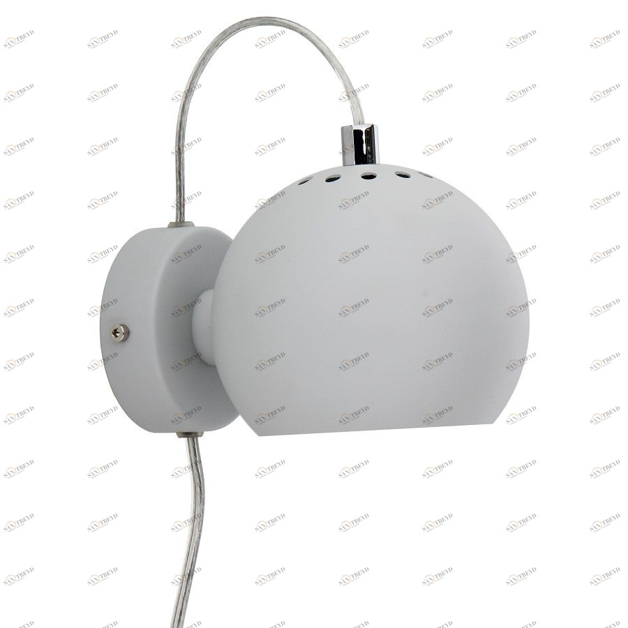 Лампа настенная Ball, светло-серая, матовое покрытие Frandsen 4750316011