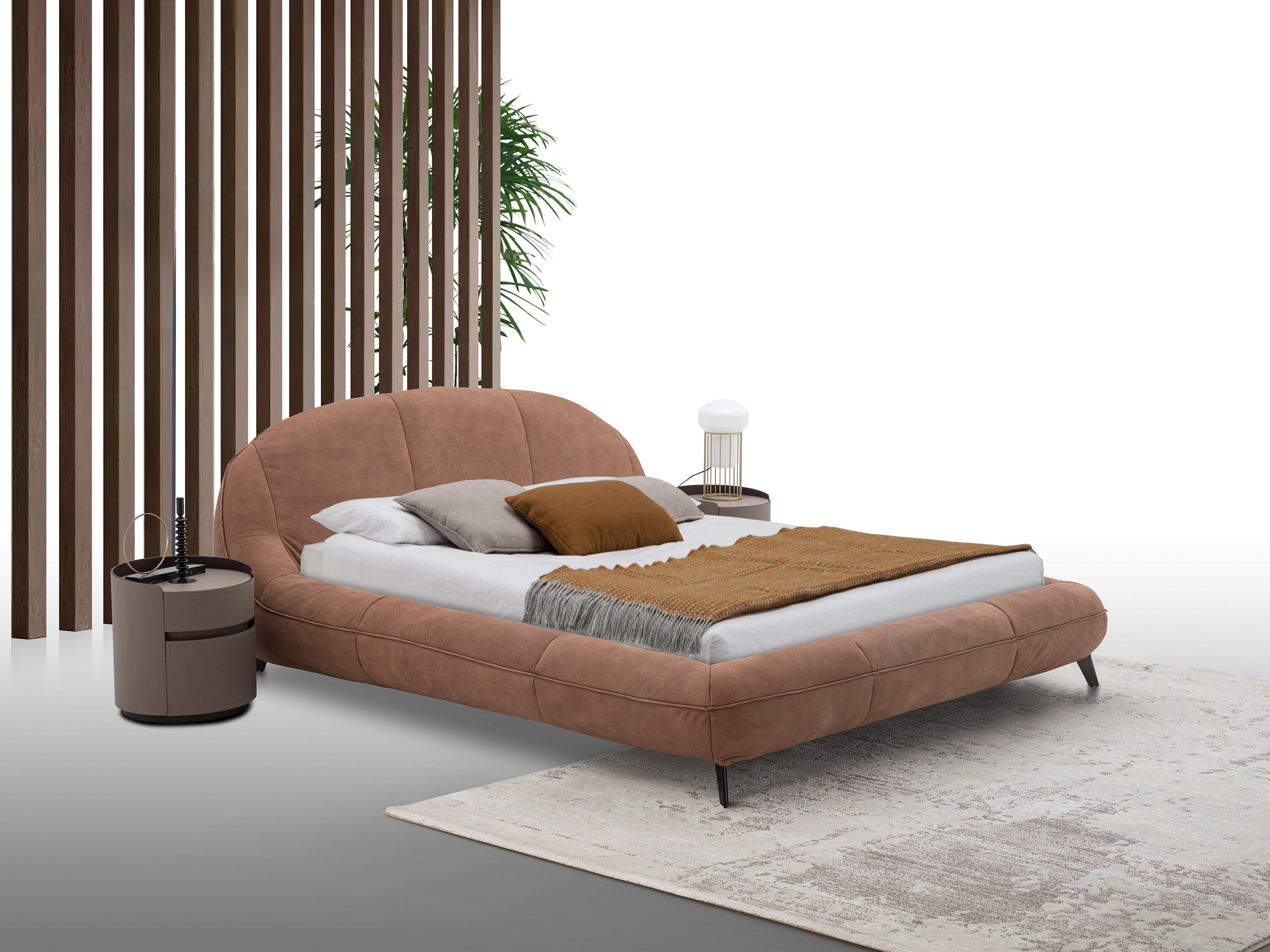 Съемная кровать с кожаной обивкой CAMPO DE' FIORI COZ640 ARCH-00123699 - Вид №4