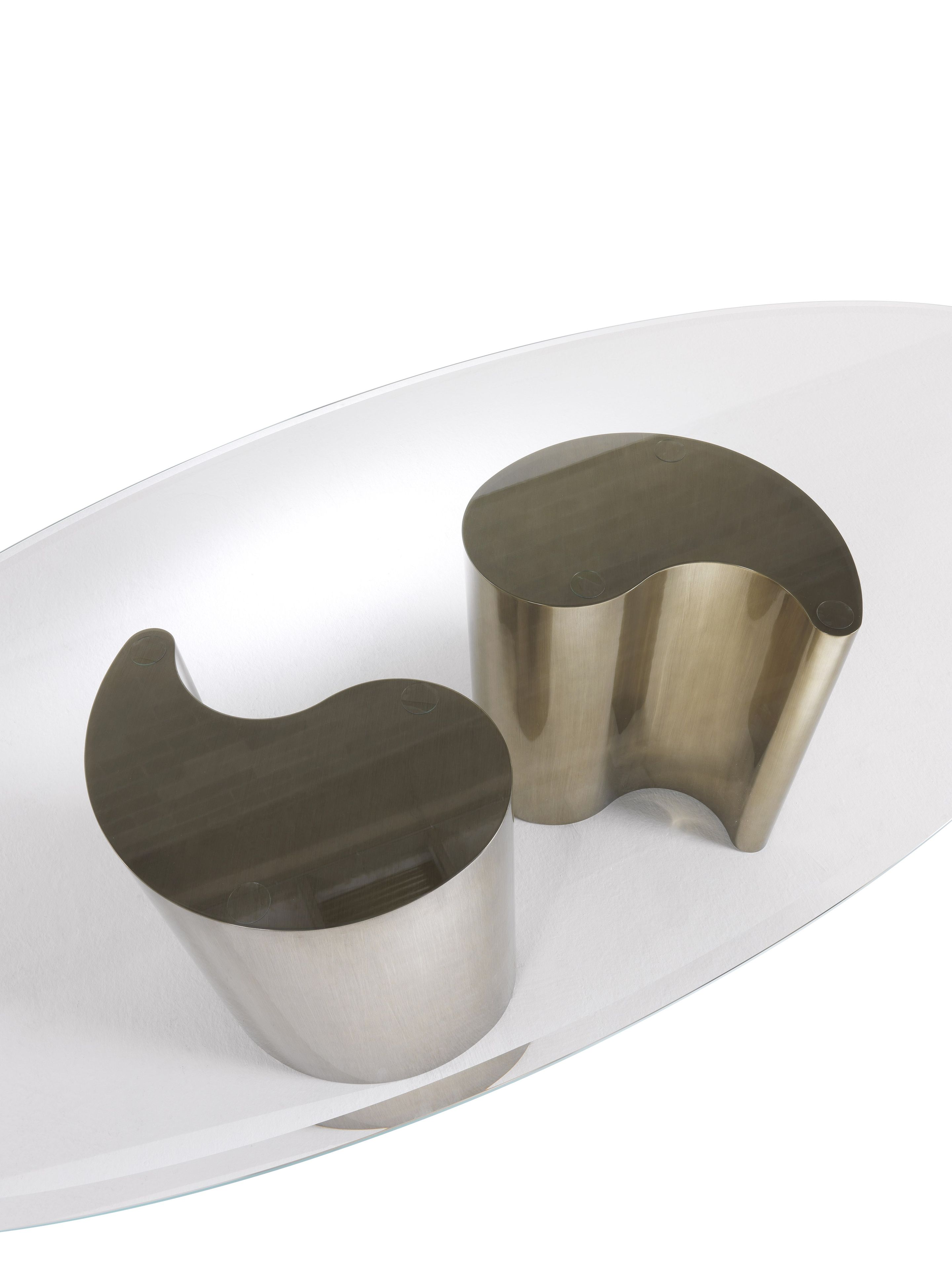 Овальный стол для гостиной из дерева и стекла ETRO Home Interiors ARP ARCH-00143925 - Вид №6