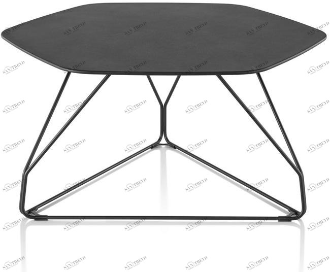 Herman Miller Журнальный столик из металла шестиугольной формы Polygon wire sun-id-1459168