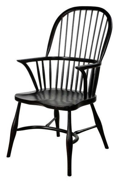 G135 Простая нога Windsor Stickback Arm ijlbrown 