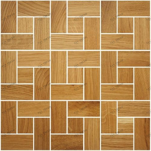 Мозаика и 3D панели из дерева Da Vinci Мозаика Ritmo 067 Дуб Селект (Гладкая) 324х324 мм 1301100067