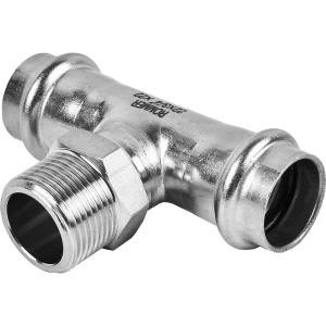 Тройник переходной Rommer 3/4"x22 мм ВПр-НР нержавеющая сталь