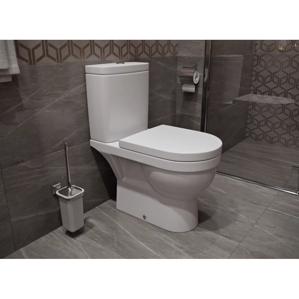 Унитаз-компакт Kirovit Престиж горизонтальный выпуск двойной слив STLM-2135216 - Вид №6