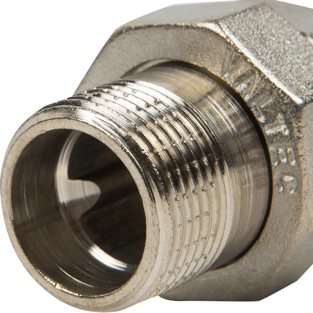 Сгон прямой Valtec, американка, внутренняя-наружная резьба, 3/4", никелированная латунь STLM-2069924 - Вид №1
