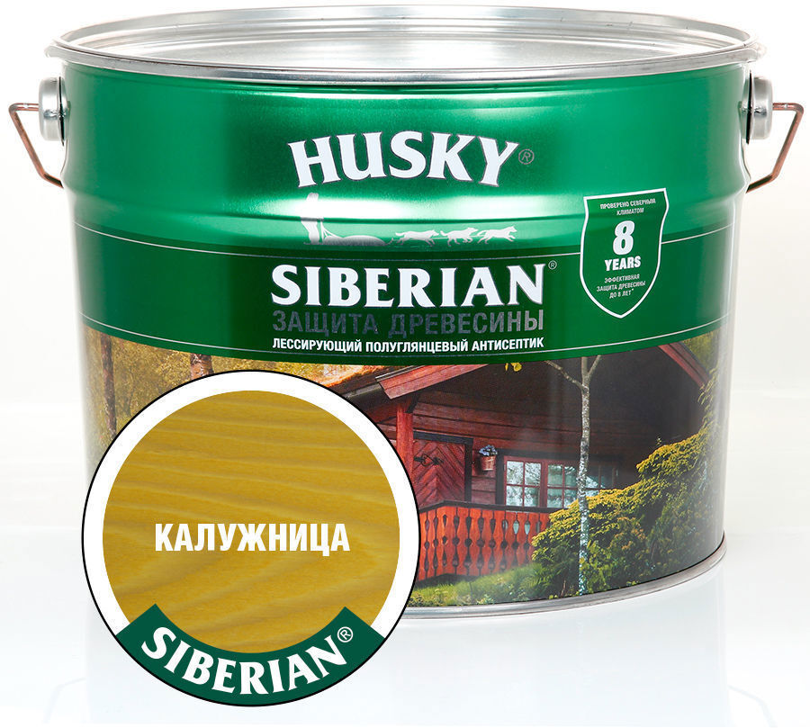 90359831 Антисептик Siberian 25336 глянцевый желтый 9 л STLM-0200271 HUSKY