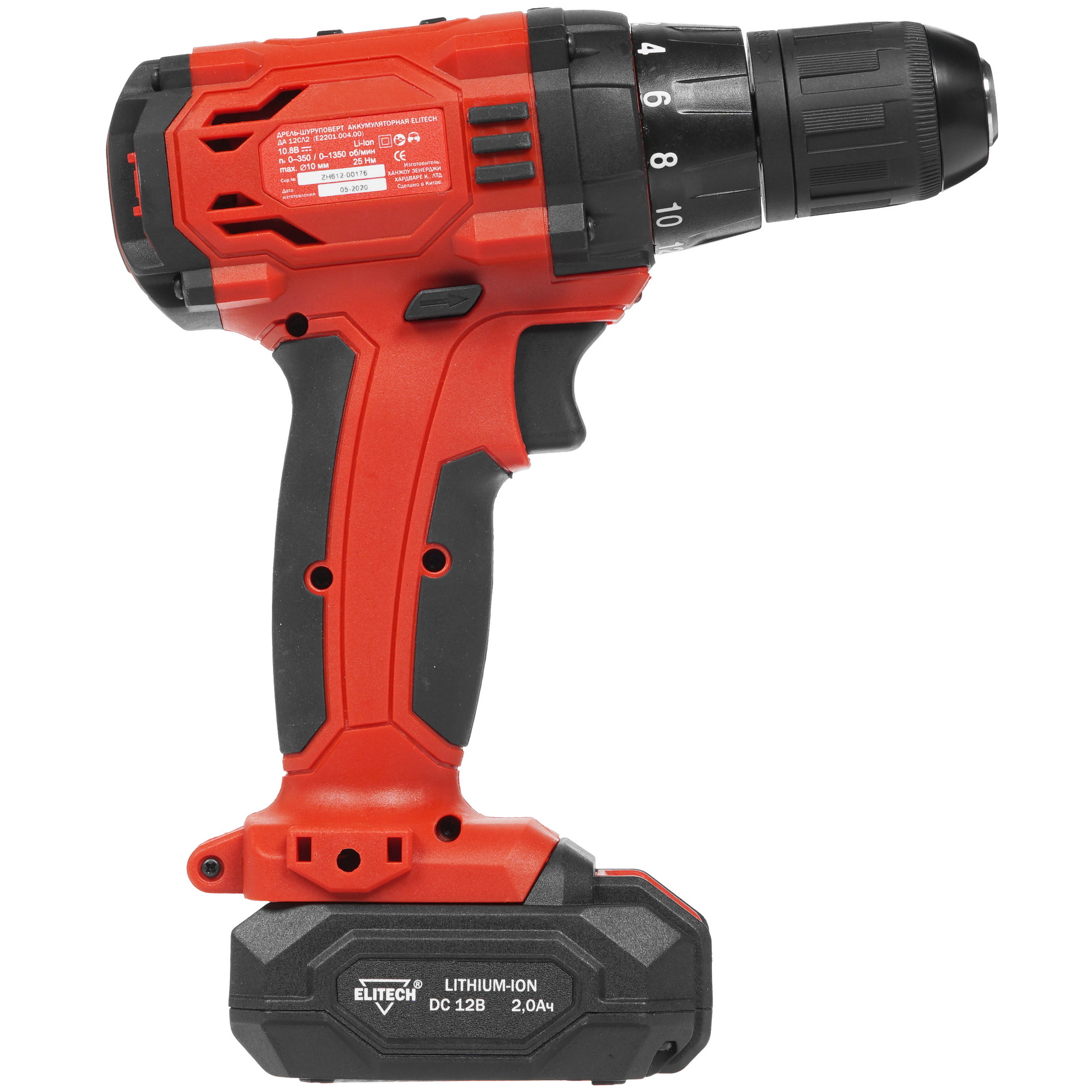 Дрель-шуруповерт Elitech ДА 12СЛ2 8195422 STDN-0113068 - Вид №1