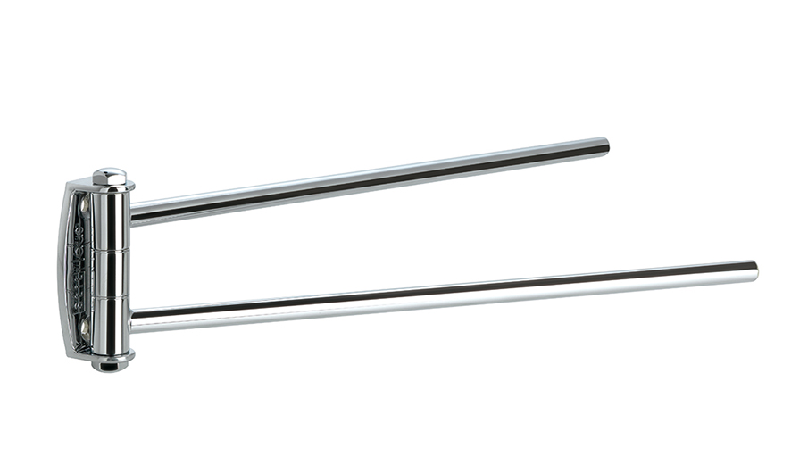 HS16(08) Stil Haus Hashi, полотенцедержатель двойной поворотный, цвет хром