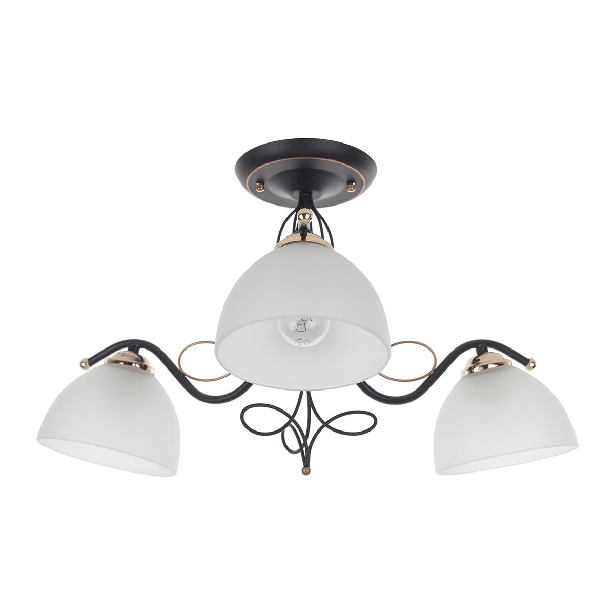 Потолочная люстра IDLamp Ragia 554/3PF-Blackpatina IDLAMP RAGIA 184002 Белый  - Вид №1