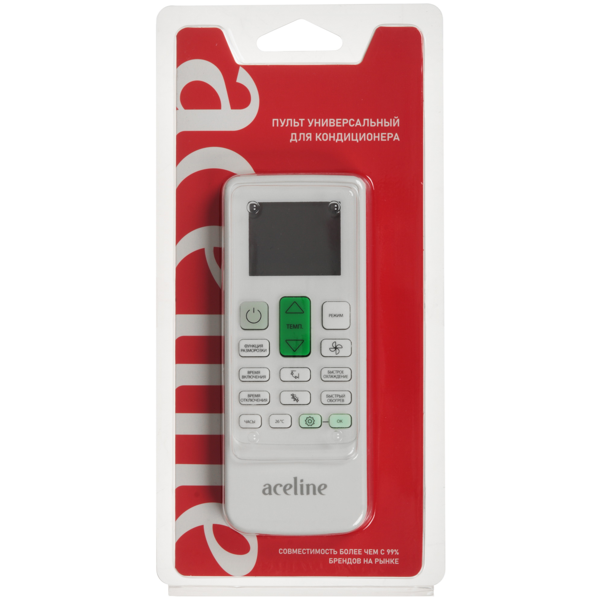9214217 Пульт универсальный для кондиционера Aceline A2CR12 [1000 in 1, питание 2хААА] STDN-0025522 - Вид №4