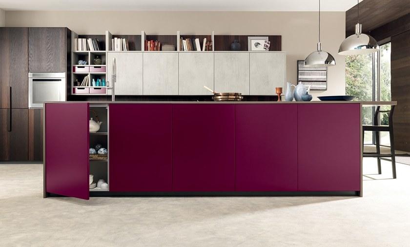 Febal Casa Встроенная кухня Fenix-NTM® с полуостровом sun-id-1352092 - Вид №7