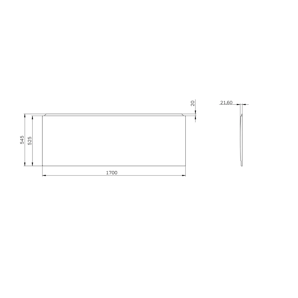 Экран под ванну AM.PM Moxie W9MA-170-070W-P2 170x70 см цвет белый STLM-2040165 - Вид №5
