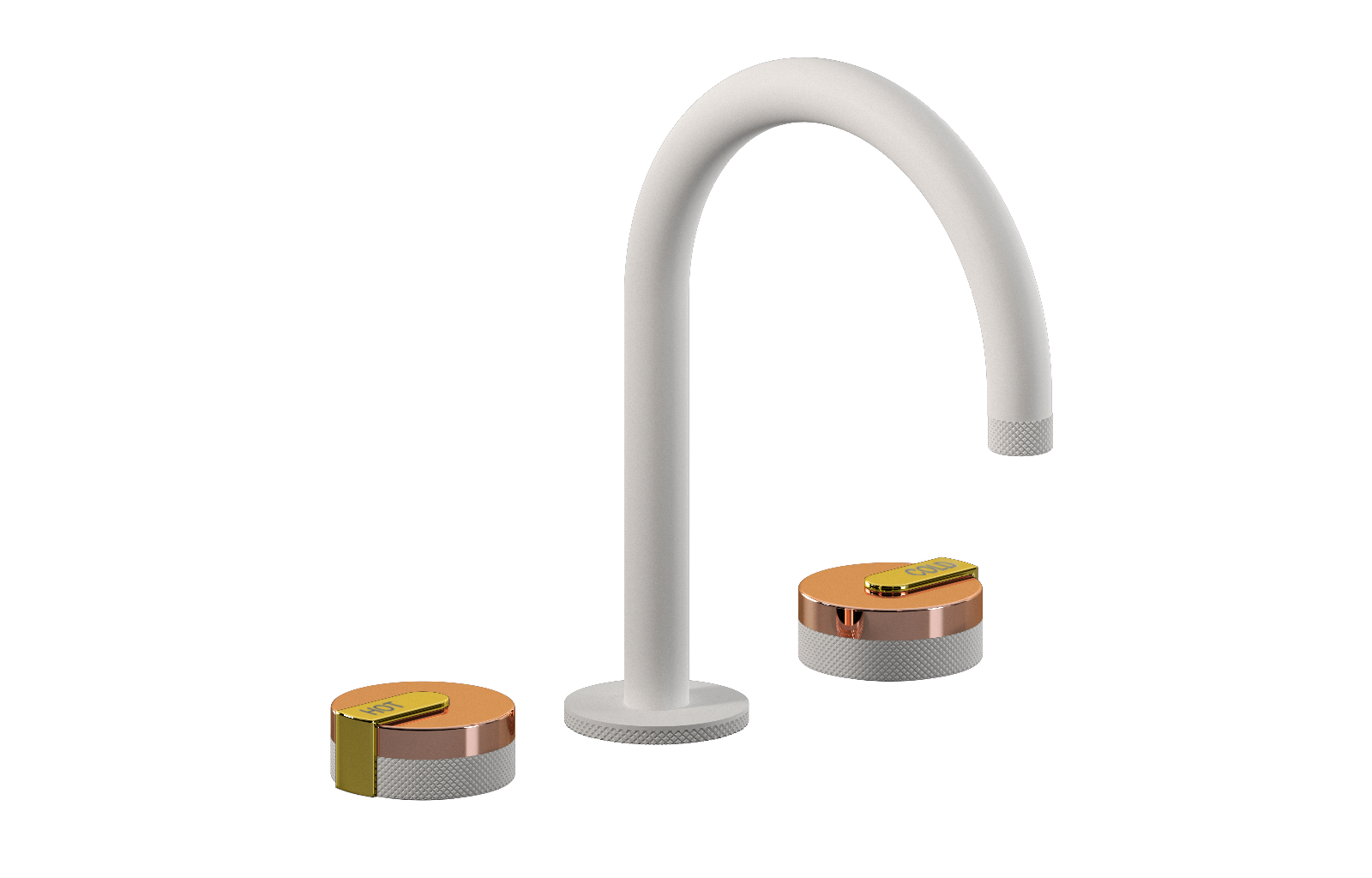 E-11512-R1RG-L1PB-WT Смеситель для умывальника на 3 отвертия GRAFF MOD+