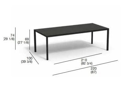 Прямоугольный садовый стол RODA Plein Air ARCH-00119947 - Вид №14